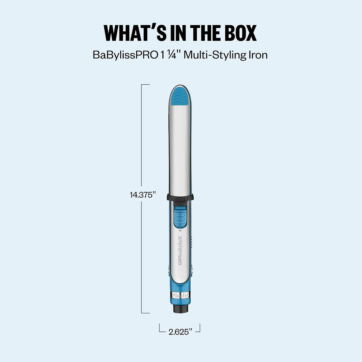 BaBylissPRO Nano Titanium Prima Ionic Hair Straightener – Professional Flat Iron & Curling Iron in One for Stylists, Pro Styling Hair Tool