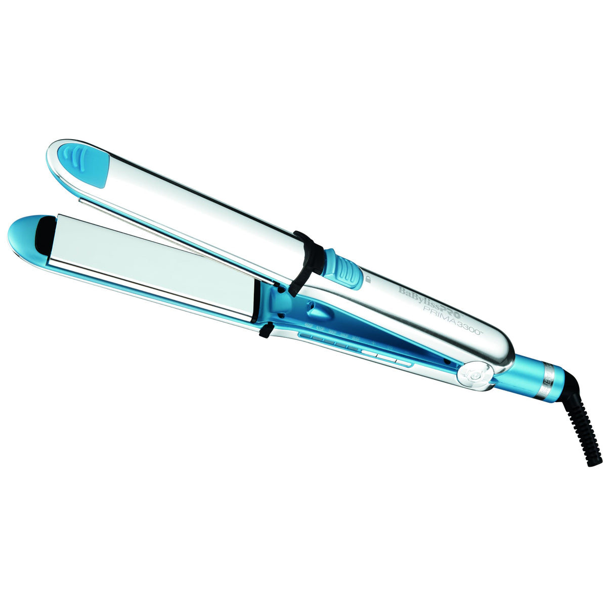 BaBylissPRO Nano Titanium Prima Ionic Hair Straightener – Professional Flat Iron & Curling Iron in One for Stylists, Pro Styling Hair Tool