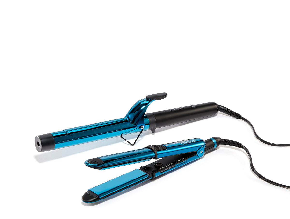 BaBylissPRO Nano Titanium Prima Ionic Hair Straightener – Professional Flat Iron & Curling Iron in One for Stylists, Pro Styling Hair Tool