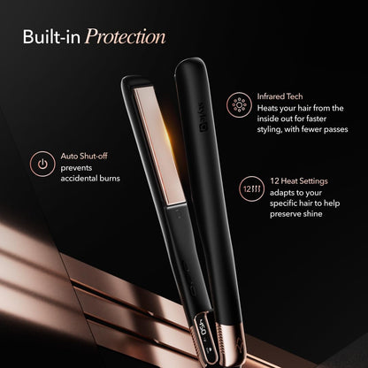 SRILabs StyleQ Flat Iron - Red Light Therapy, Titanium Graphene Plates