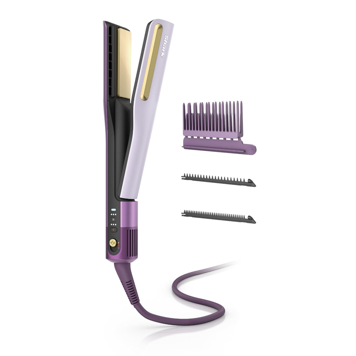 Shark SilkiPro Air Straightener & Blow Dryer, Flat Iron, Rose, HT400PK