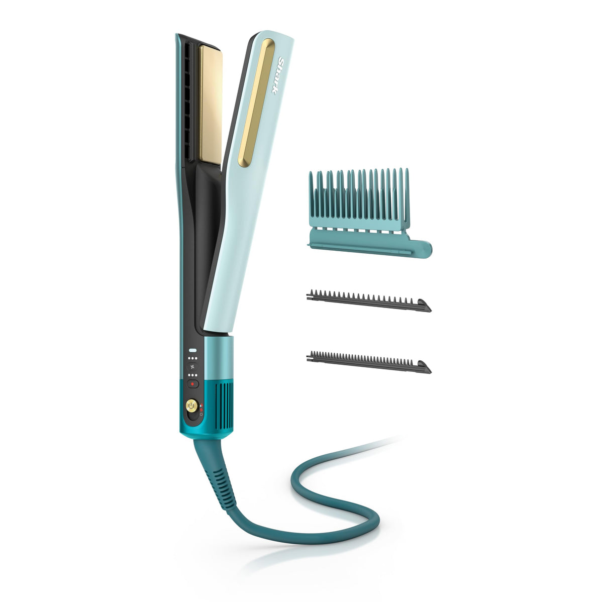 Shark SilkiPro Air Straightener & Blow Dryer, Flat Iron, Rose, HT400PK