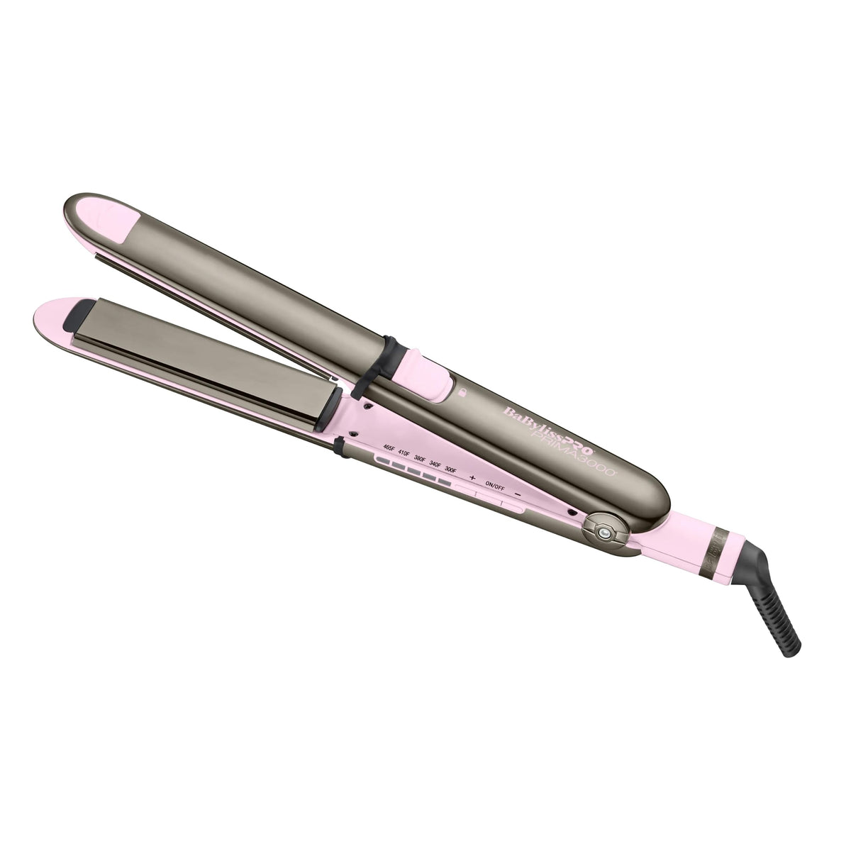 BaBylissPRO Nano Titanium Prima Ionic Hair Straightener – Professional Flat Iron & Curling Iron in One for Stylists, Pro Styling Hair Tool