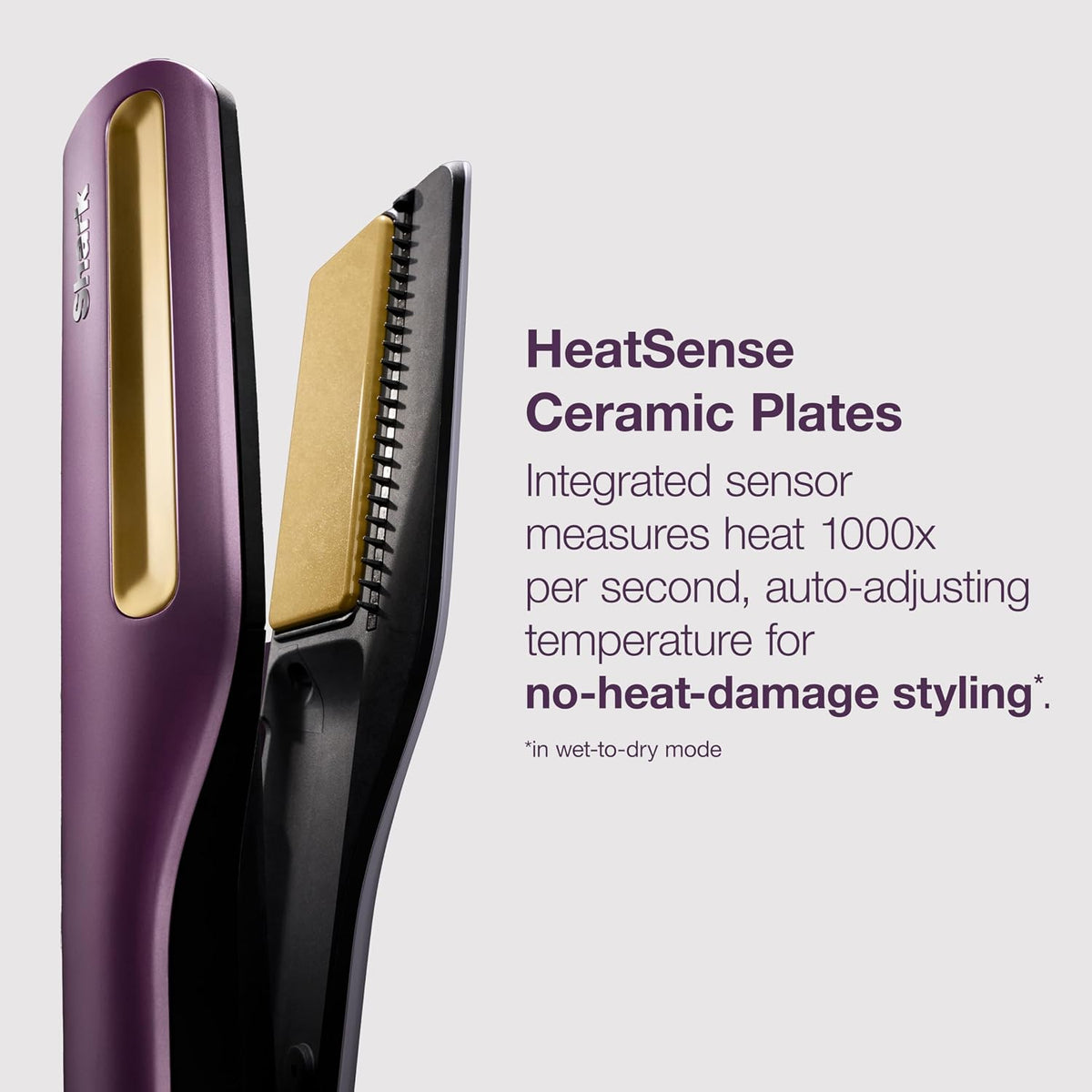 Shark SilkiPro Air Straightener & Blow Dryer, Flat Iron, Rose, HT400PK