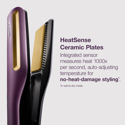 Shark SilkiPro Air Straightener & Blow Dryer, Flat Iron, Turquoise, HT400BL