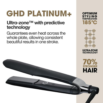 ghd Platinum+ Styler ― 1" Flat Iron Hair Straightener, Professional Ceramic Hair Styling Tool for Stronger Hair, More Shine, & More Color Protection
