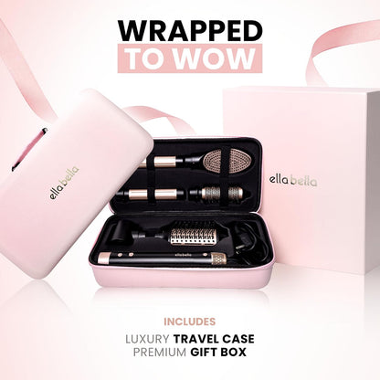 ELLA BELLA® 6 in 1 Professional Hot Air Styler & Straightener, Fast Drying