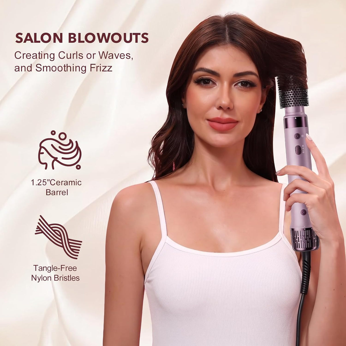 Mythsight StyleVibe 6-in-1 Air Styler with Hair Dryer & Auto-Wrap Curl L/R