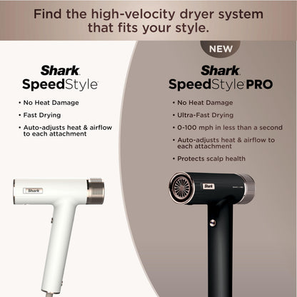 Shark SpeedStyle Pro Ionic Hair Dryer, Scalp Shield, Fine-Medium, HD731