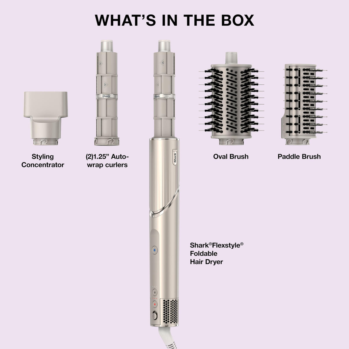Shark FlexStyle, Air Multi-Styler & Drying System, Coanda Curlers, HD430