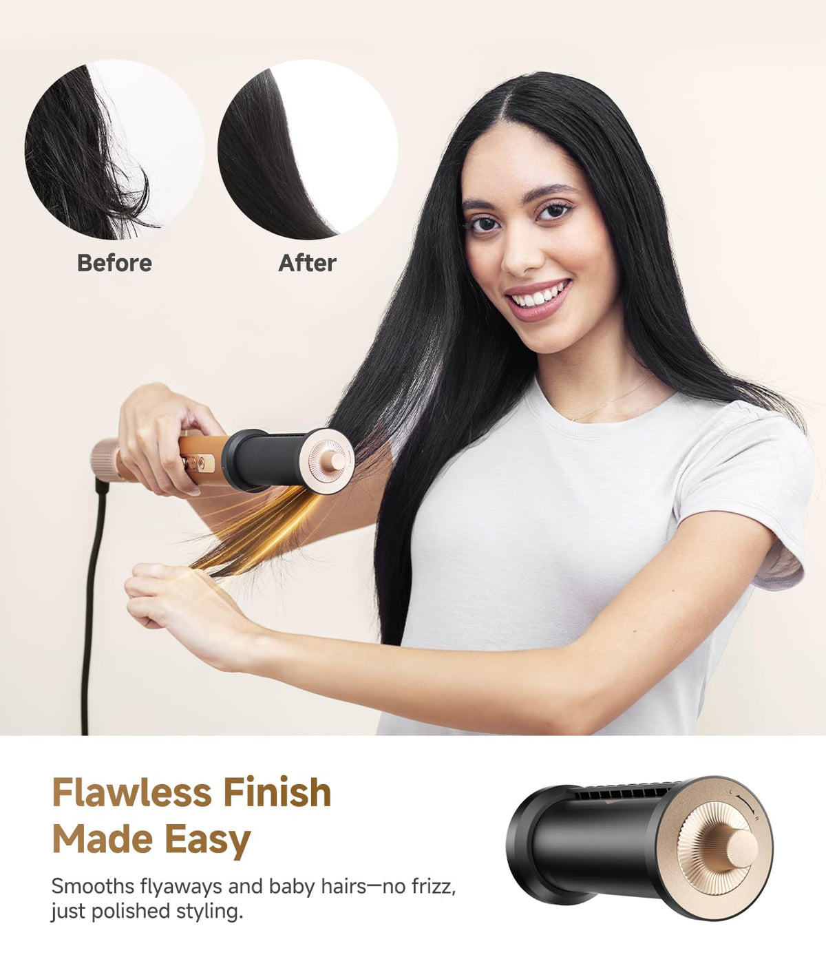 DREAME AirStyle Pro 7-in-1 High-Speed Hair Dryer & Styler with Attachments, Frizz Control, 120V