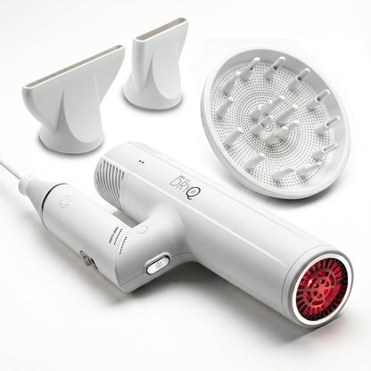 ⁠SRILabs DryQ Infrared Hair Dryer - Red Light, Frizz Control, Dual Voltage