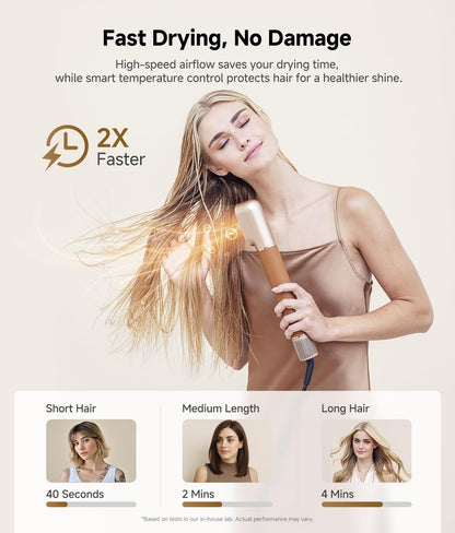 DREAME AirStyle Pro 7-in-1 High-Speed Hair Dryer & Styler with Attachments, Frizz Control, 120V