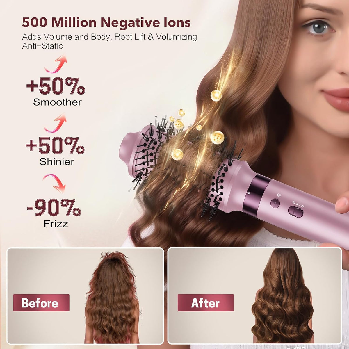 Mythsight StyleVibe 6-in-1 Air Styler with Hair Dryer & Auto-Wrap Curl L/R