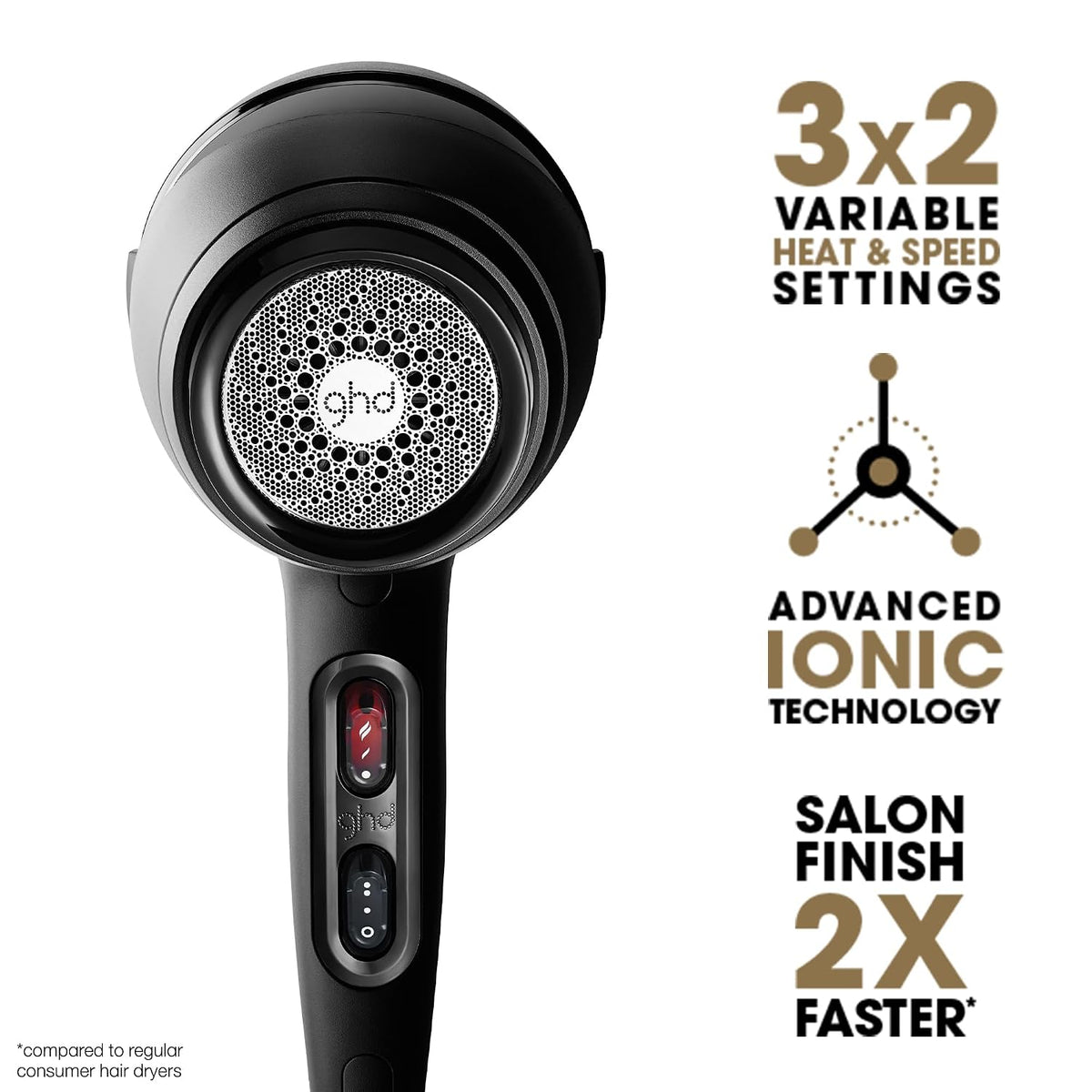ghd Air Professional Hair Dryer, Black