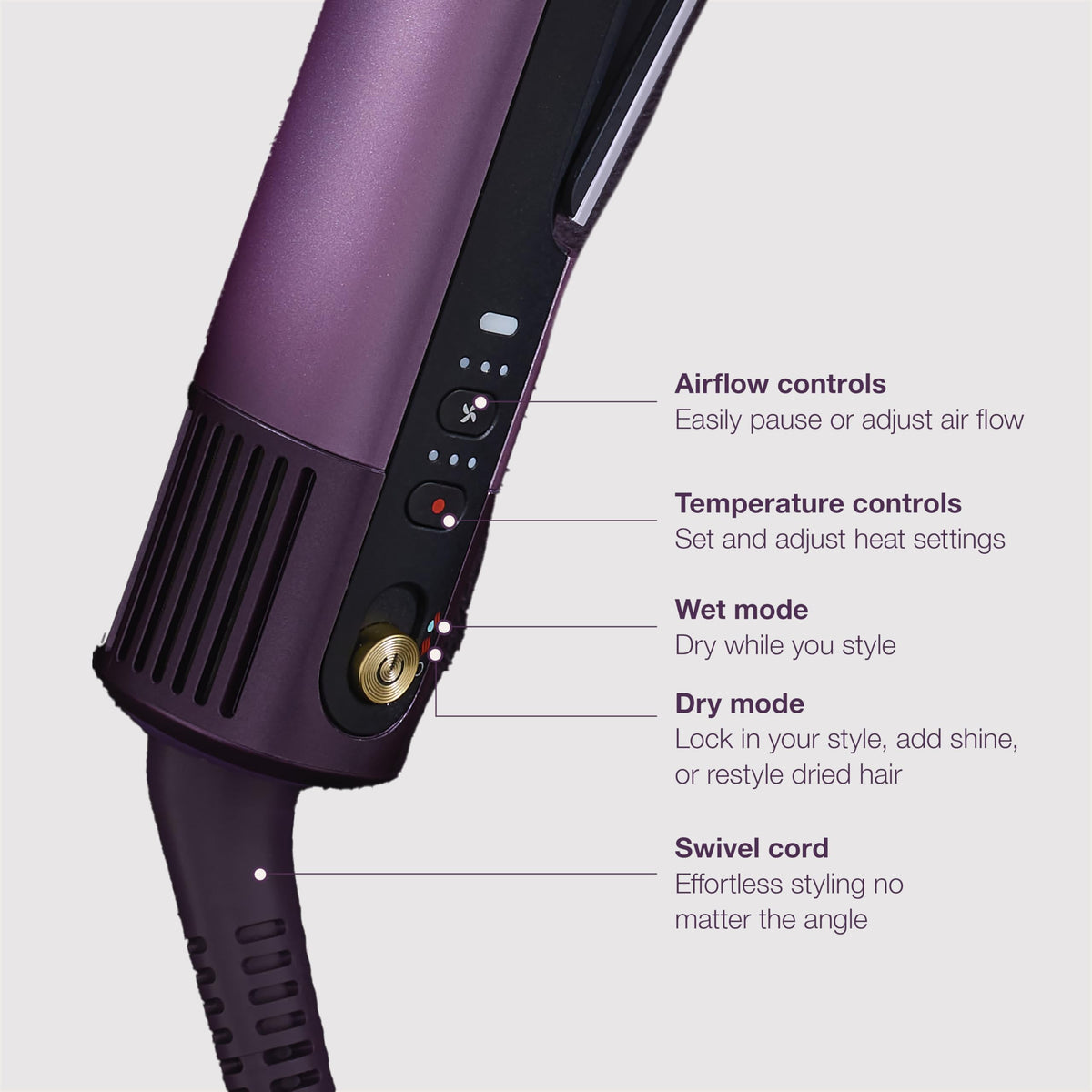 Shark SilkiPro Air Straightener & Blow Dryer, Flat Iron, Turquoise, HT400BL
