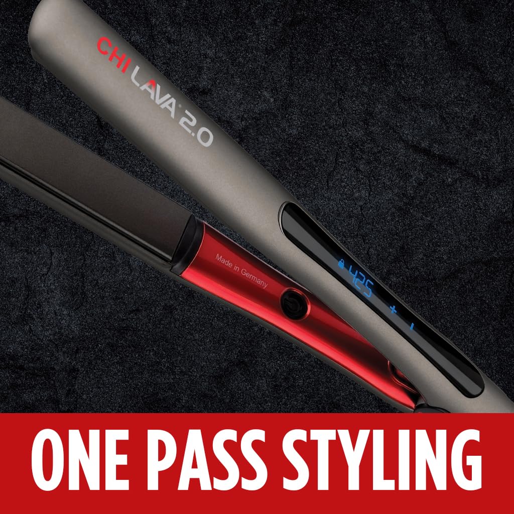 CHI Lava 2.0 Hairstyling Iron 1″ Flat Iron Hair Straightener