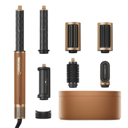DREAME AirStyle Suite Pro Hair Styler & High-Speed Dryer, 110,000 RPM Motor, 3 Essential Snap-On Attachments for Curling, Volumizing & Fast Dry, Frizz Control, Cool Shot, Luxury Leather Travel Bag