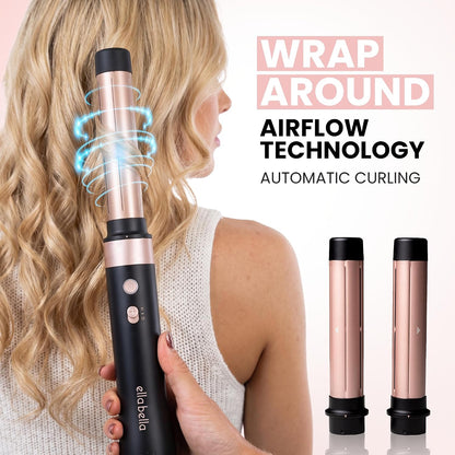 ELLA BELLA® 6 in 1 Professional Hot Air Styler & Straightener, Fast Drying