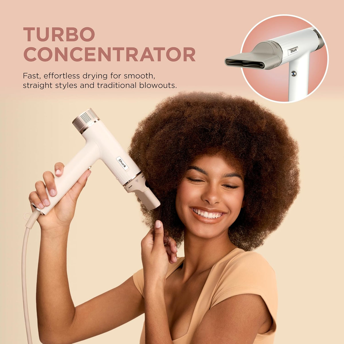 Shark SpeedStyle Hair Dryer, 3 Styling Tools, Fine to Medium Hair, HD331