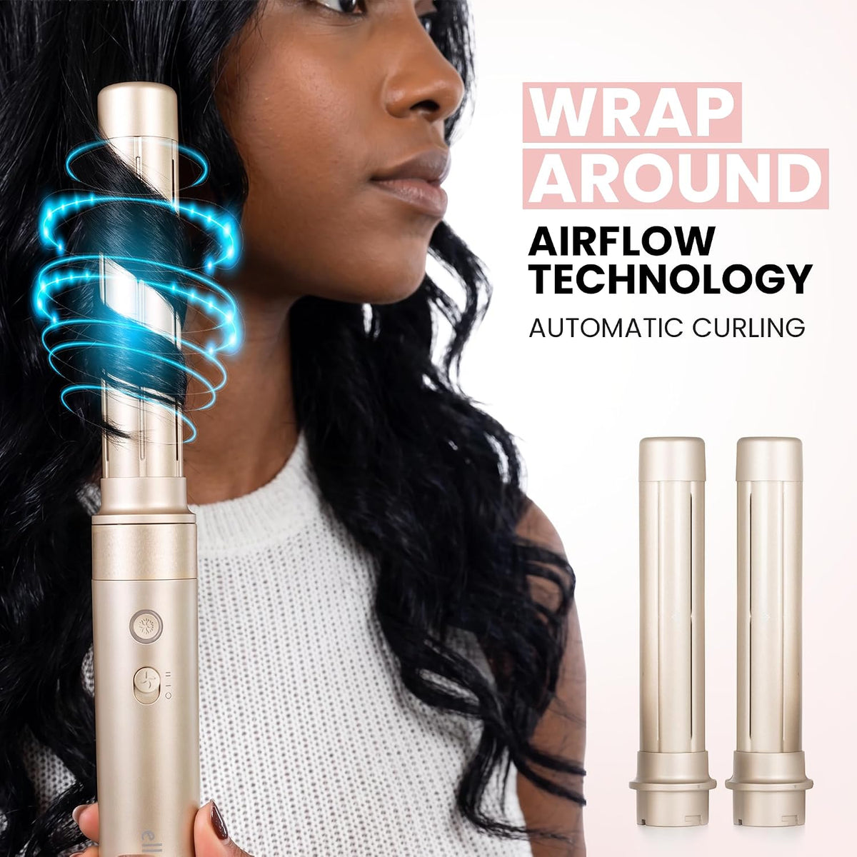 ELLA BELLA® 6 in 1 Professional Hot Air Styler & Straightener, Fast Drying