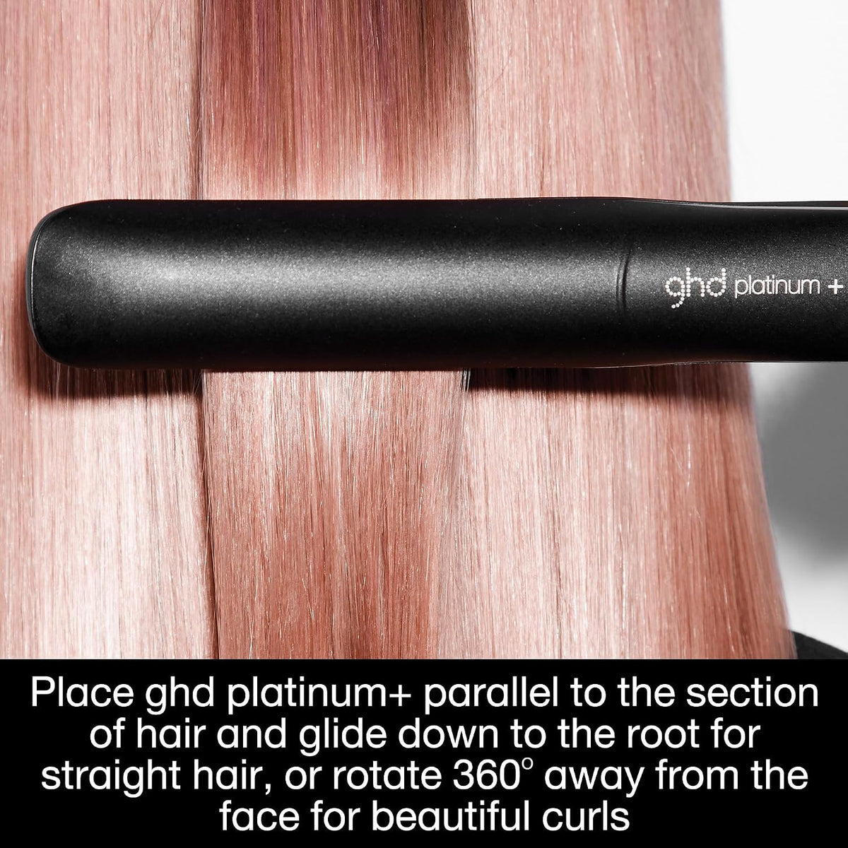 ghd Platinum+ Styler ― 1" Flat Iron Hair Straightener, Professional Ceramic Hair Styling Tool for Stronger Hair, More Shine, & More Color Protection