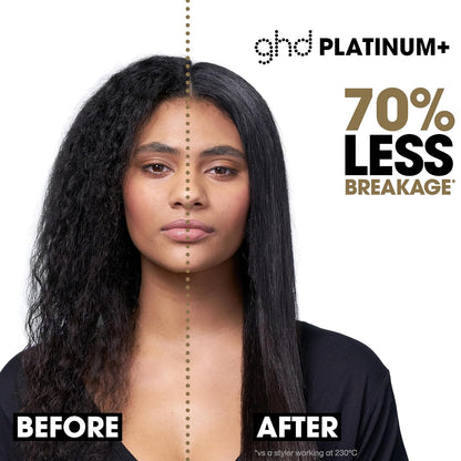 ghd Platinum+ Styler ― 1" Flat Iron Hair Straightener, Professional Ceramic Hair Styling Tool for Stronger Hair, More Shine, & More Color Protection