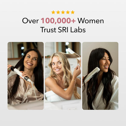 SRILabs StyleQ Flat Iron - Red Light Therapy, Titanium Graphene Plates