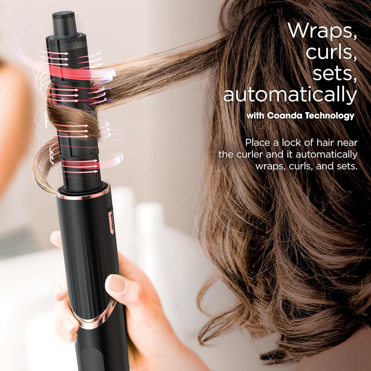Shark FlexStyle, Air Multi-Styler & Drying System, Coanda, Black, HD440BK