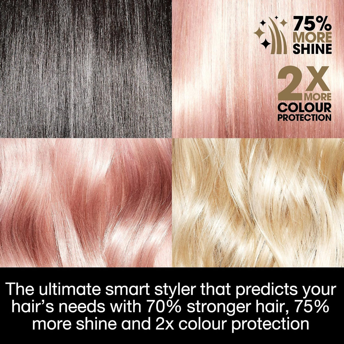 ghd Platinum+ Styler ― 1" Flat Iron Hair Straightener, Professional Ceramic Hair Styling Tool for Stronger Hair, More Shine, & More Color Protection