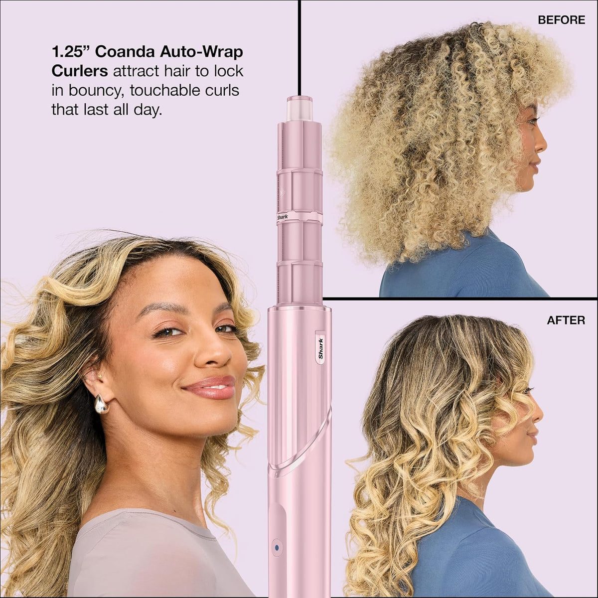 Shark FlexStyle Air Styling & Drying System, Blush, HD431PK2