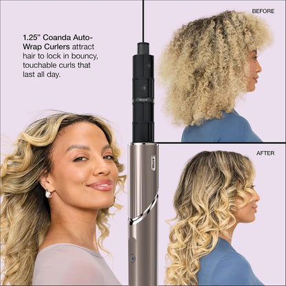 Shark FlexStyle, Air Multi-Styler & Drying System, Mocha Silver, HD431BR